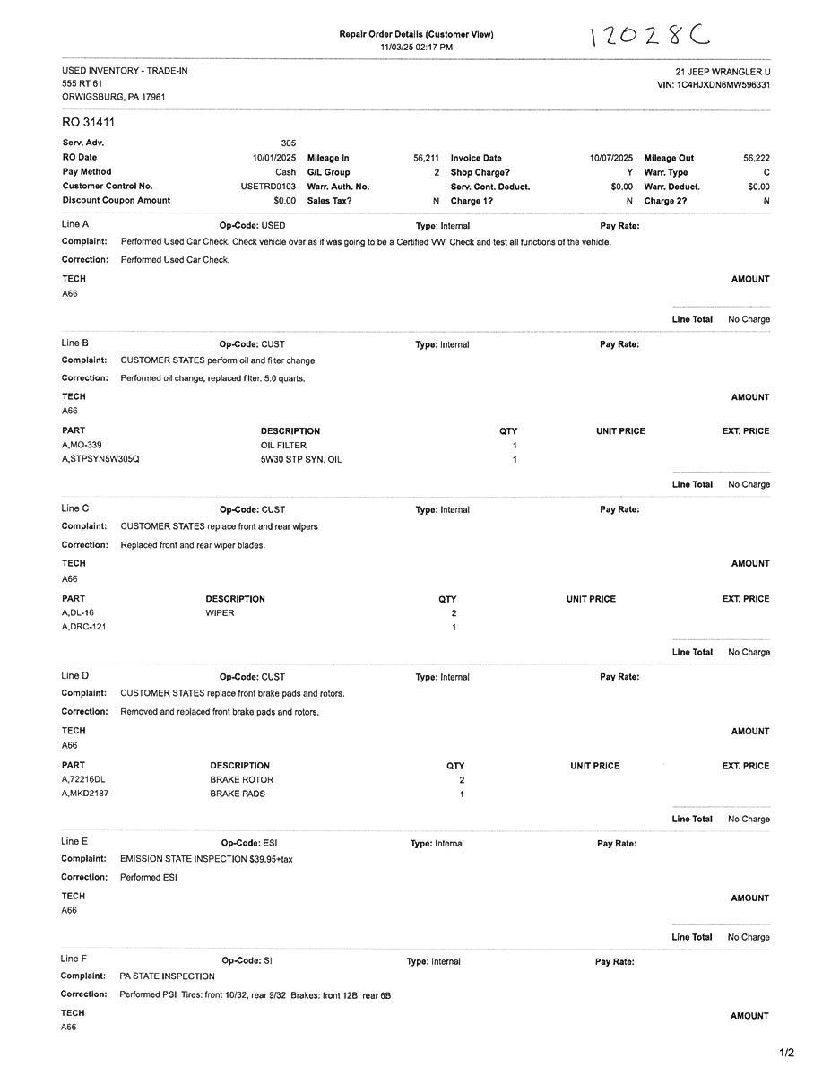 2021 Jeep Wrangler Unlimited 80th Anniversary 4x4