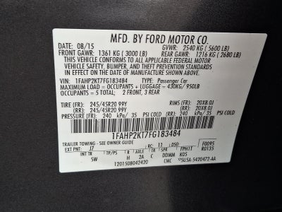 2015 Ford Taurus SHO