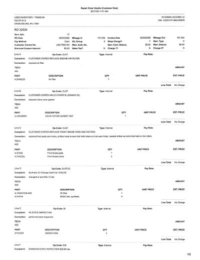 2019 Honda Accord LX