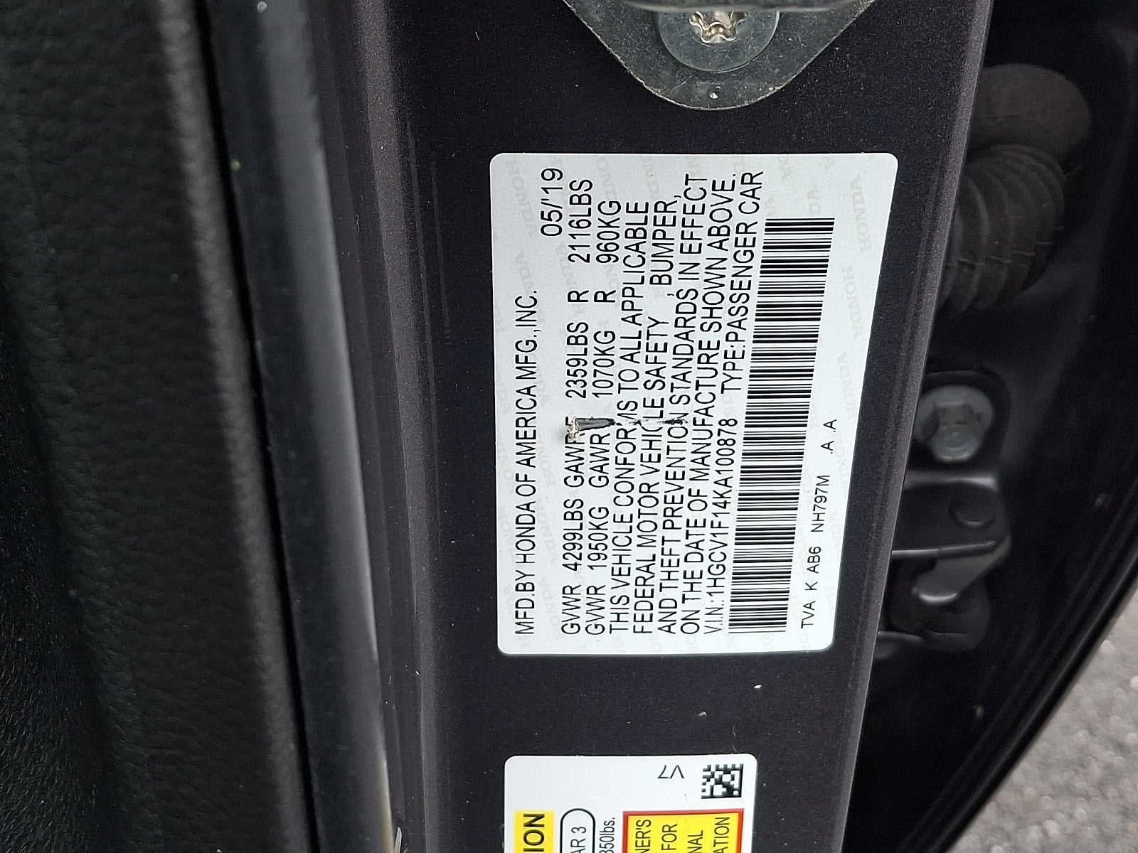 2019 Honda Accord LX