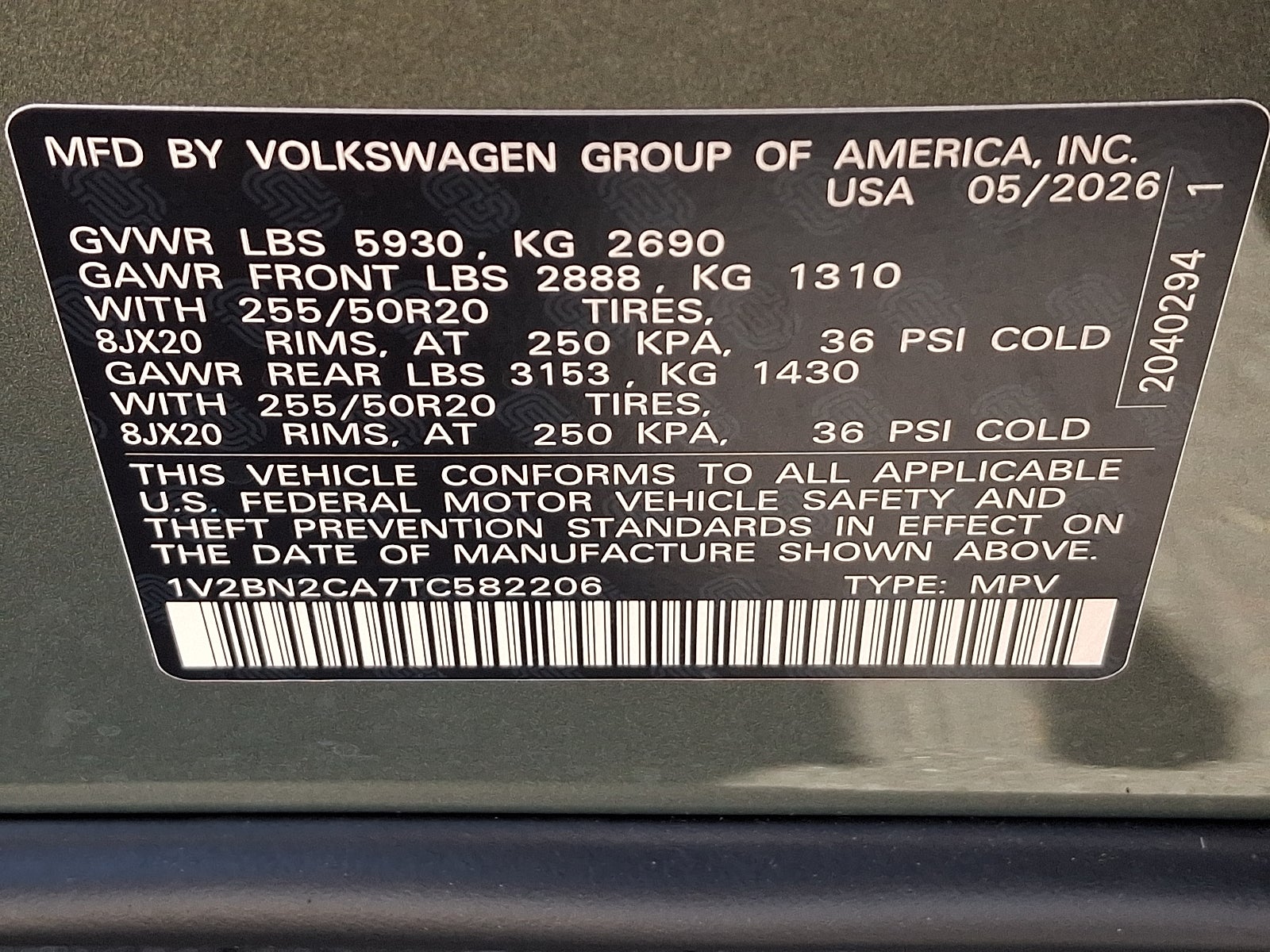 2026 Volkswagen Atlas SEL