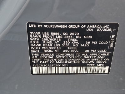 2026 Volkswagen Atlas Peak Edition