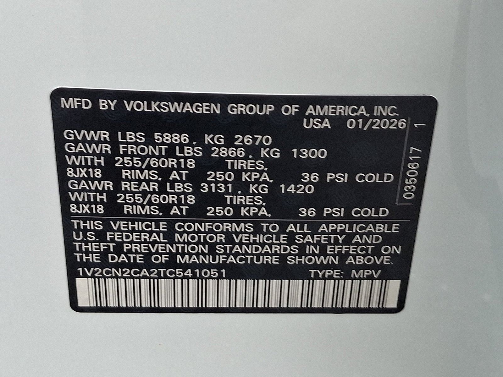 2026 Volkswagen Atlas Peak Edition