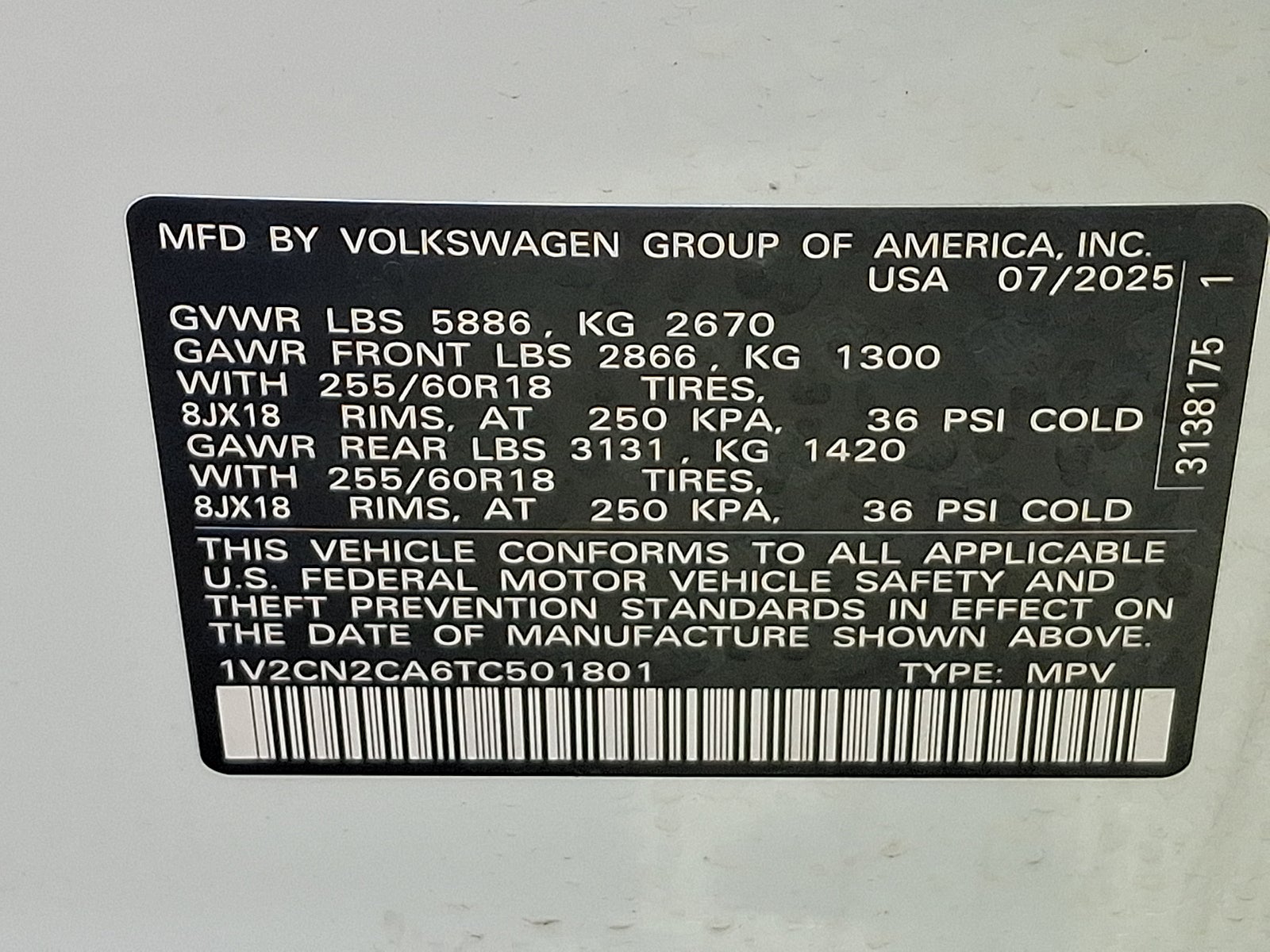 2026 Volkswagen Atlas Peak Edition