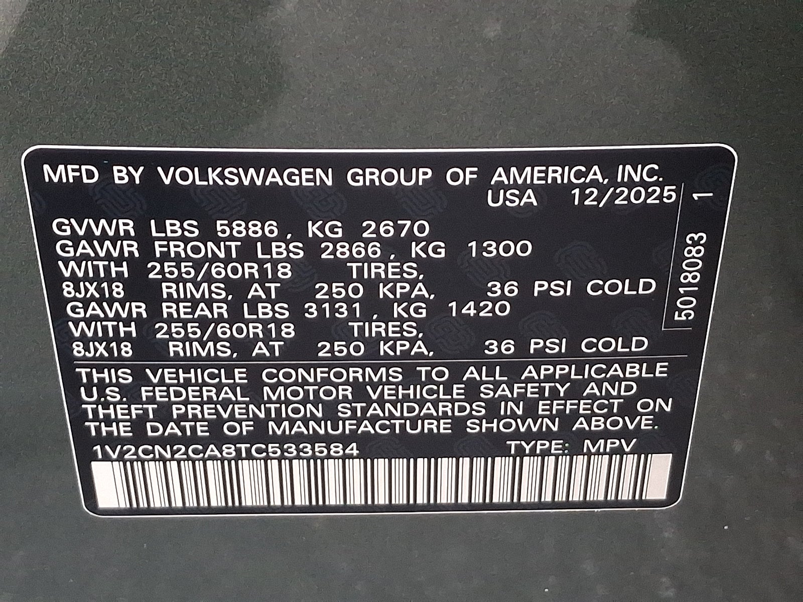 2026 Volkswagen Atlas Peak Edition