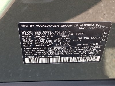 2026 Volkswagen Atlas Peak Edition