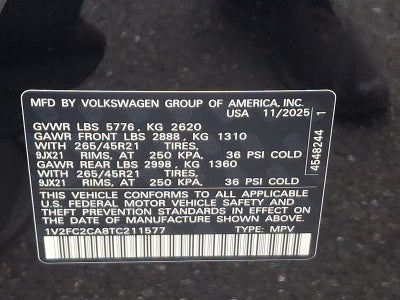 2026 Volkswagen Atlas Cross Sport 2.0T SEL Premium R-Line