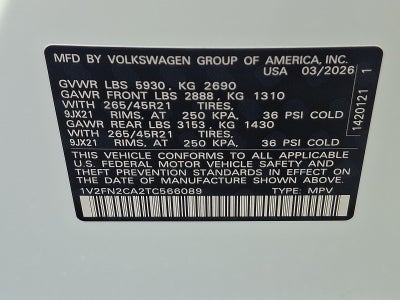 2026 Volkswagen Atlas SEL Premium R-Line
