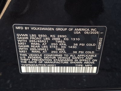 2026 Volkswagen Atlas 2.0T SEL Premium R-Line