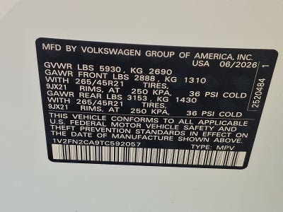 2026 Volkswagen Atlas SEL Premium R-Line