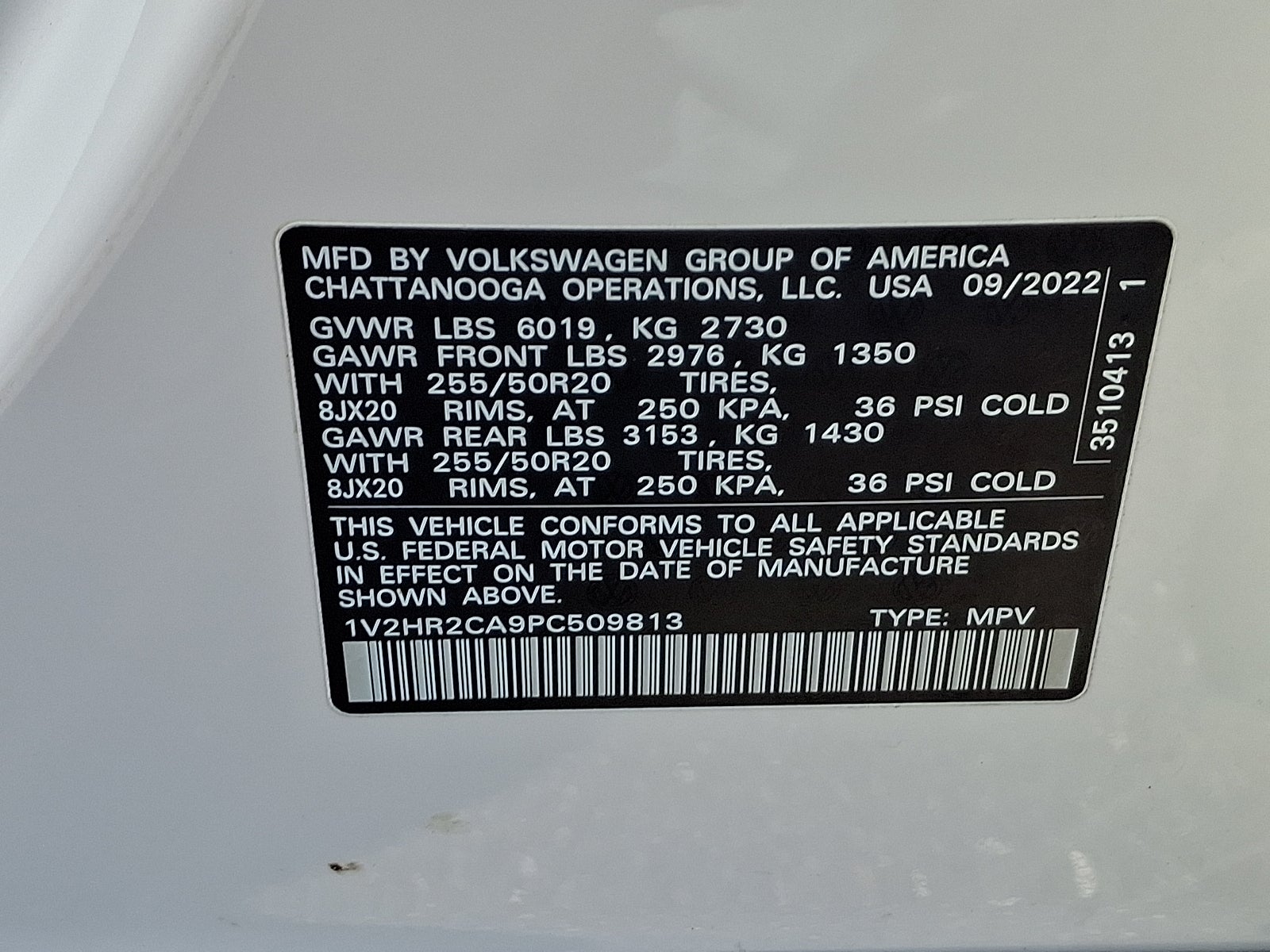 2023 Volkswagen Atlas 3.6L V6 SE w/Technology
