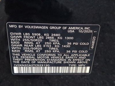 2026 Volkswagen Atlas 2.0T SE w/Technology