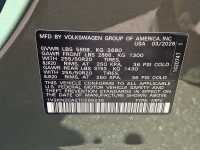 2026 Volkswagen Atlas SE with Technology
