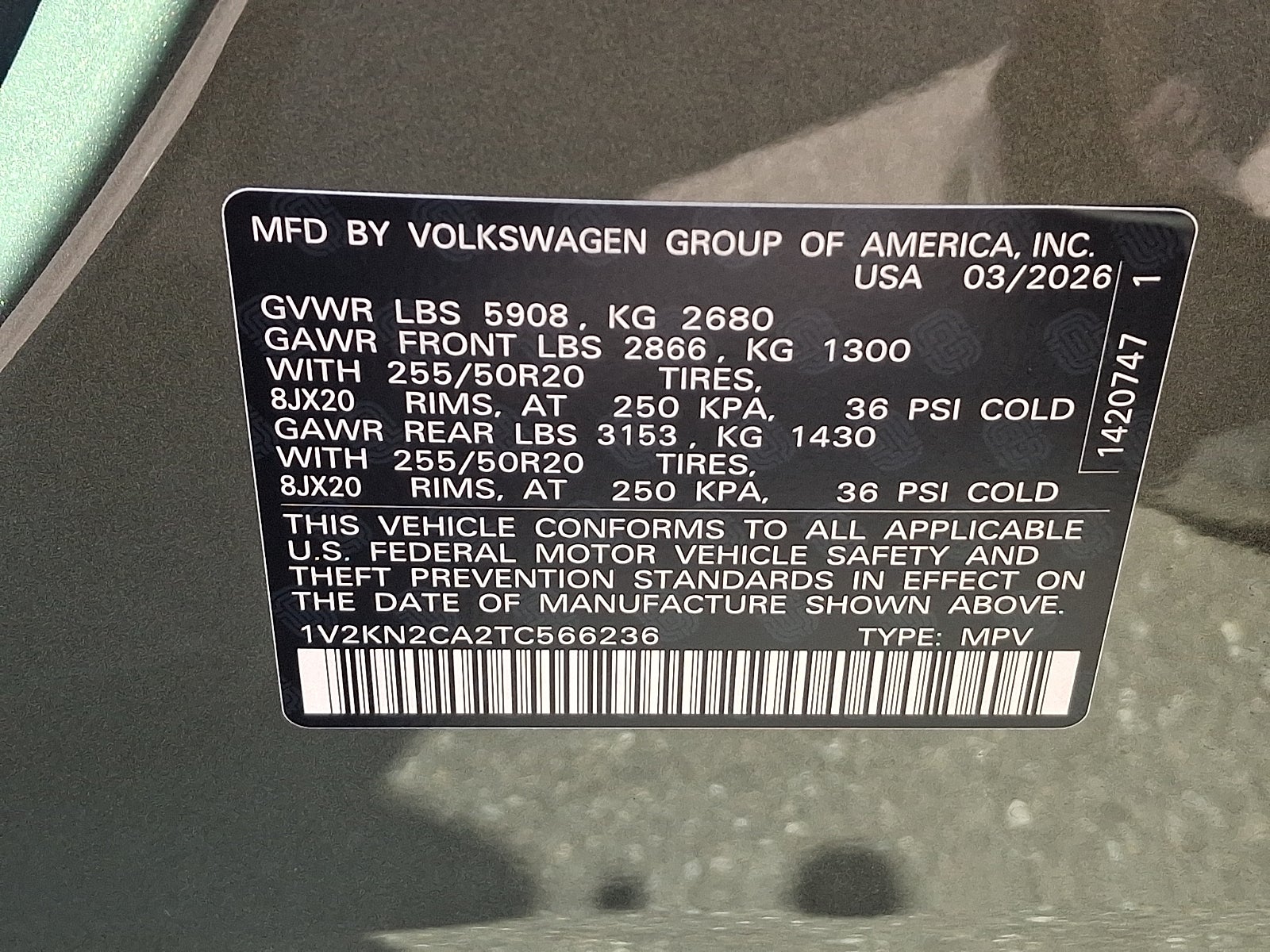 2026 Volkswagen Atlas SE with Technology