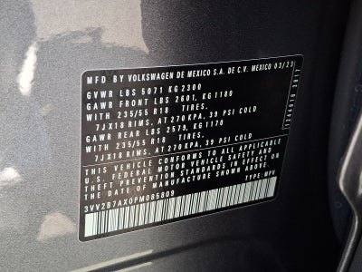 2023 Volkswagen Tiguan 2.0T SE