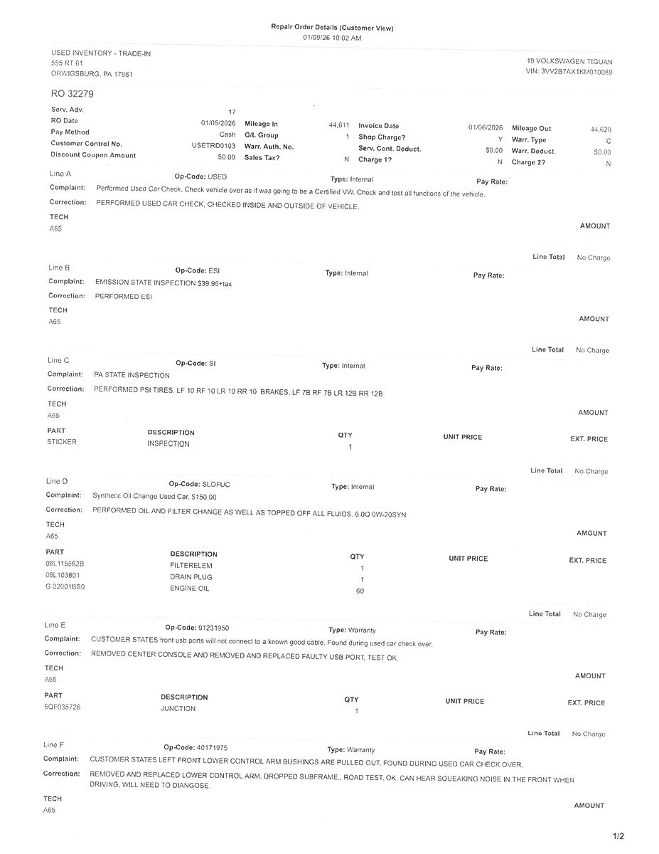 2019 Volkswagen Tiguan 2.0T SE 4MOTION