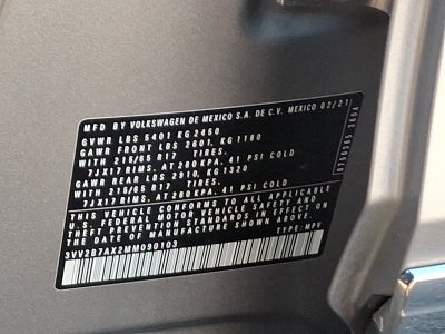 2021 Volkswagen Tiguan 2.0T SE 4MOTION