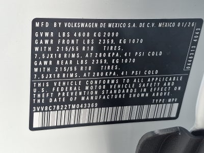 2026 Volkswagen Taos S