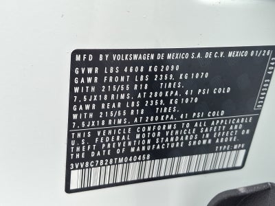 2026 Volkswagen Taos S