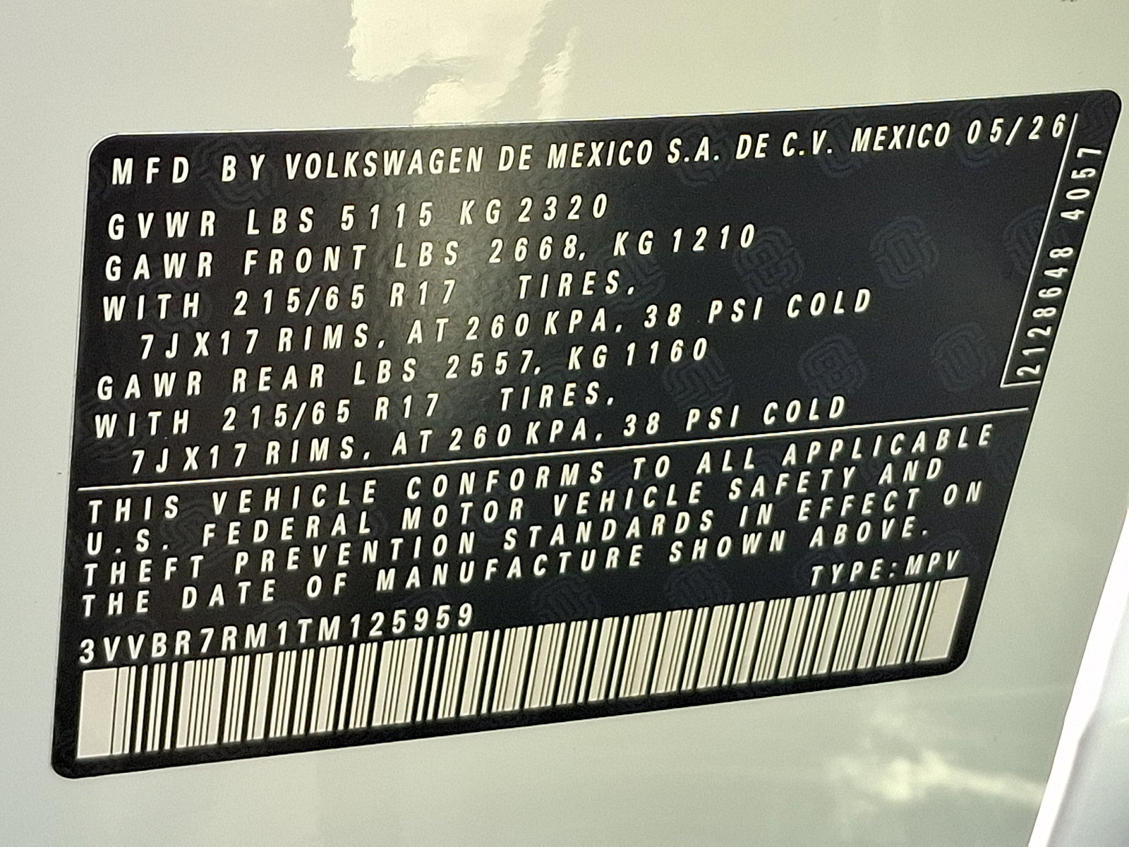 2026 Volkswagen Tiguan S