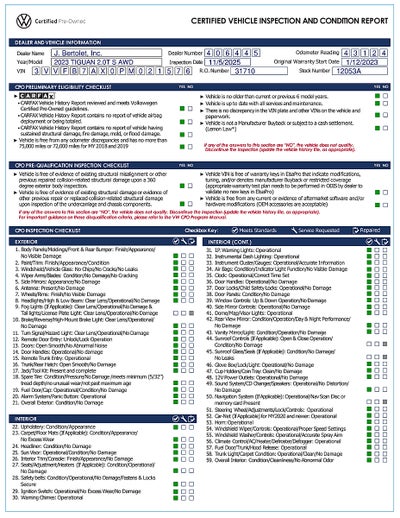 2023 Volkswagen Tiguan 2.0T S 4MOTION
