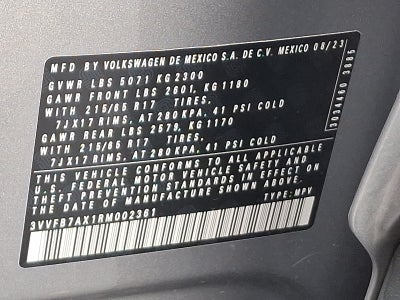 2024 Volkswagen Tiguan 2.0T S 4MOTION