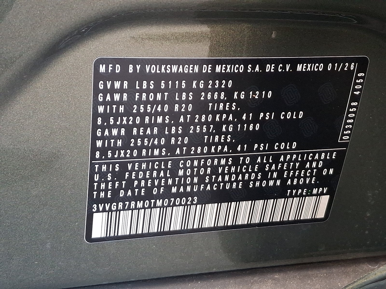 2026 Volkswagen Tiguan SE R-Line Black