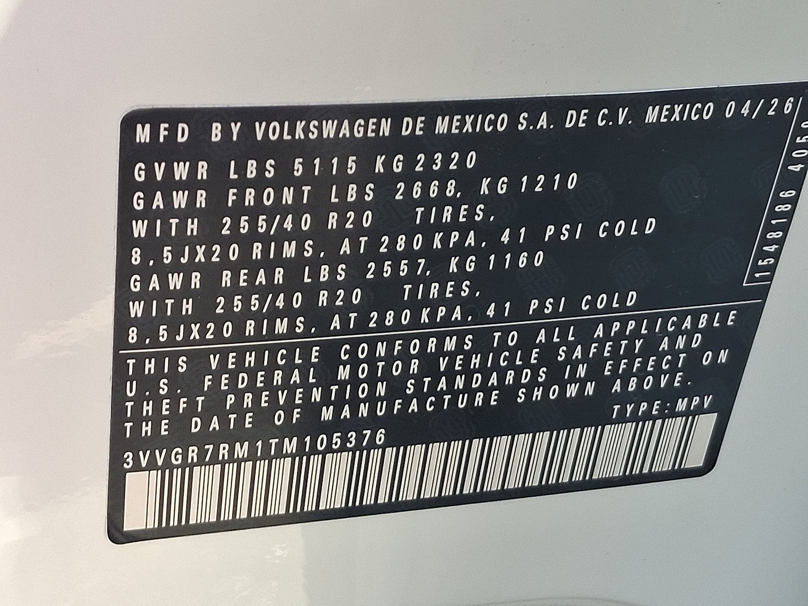 2026 Volkswagen Tiguan SE R-Line Black