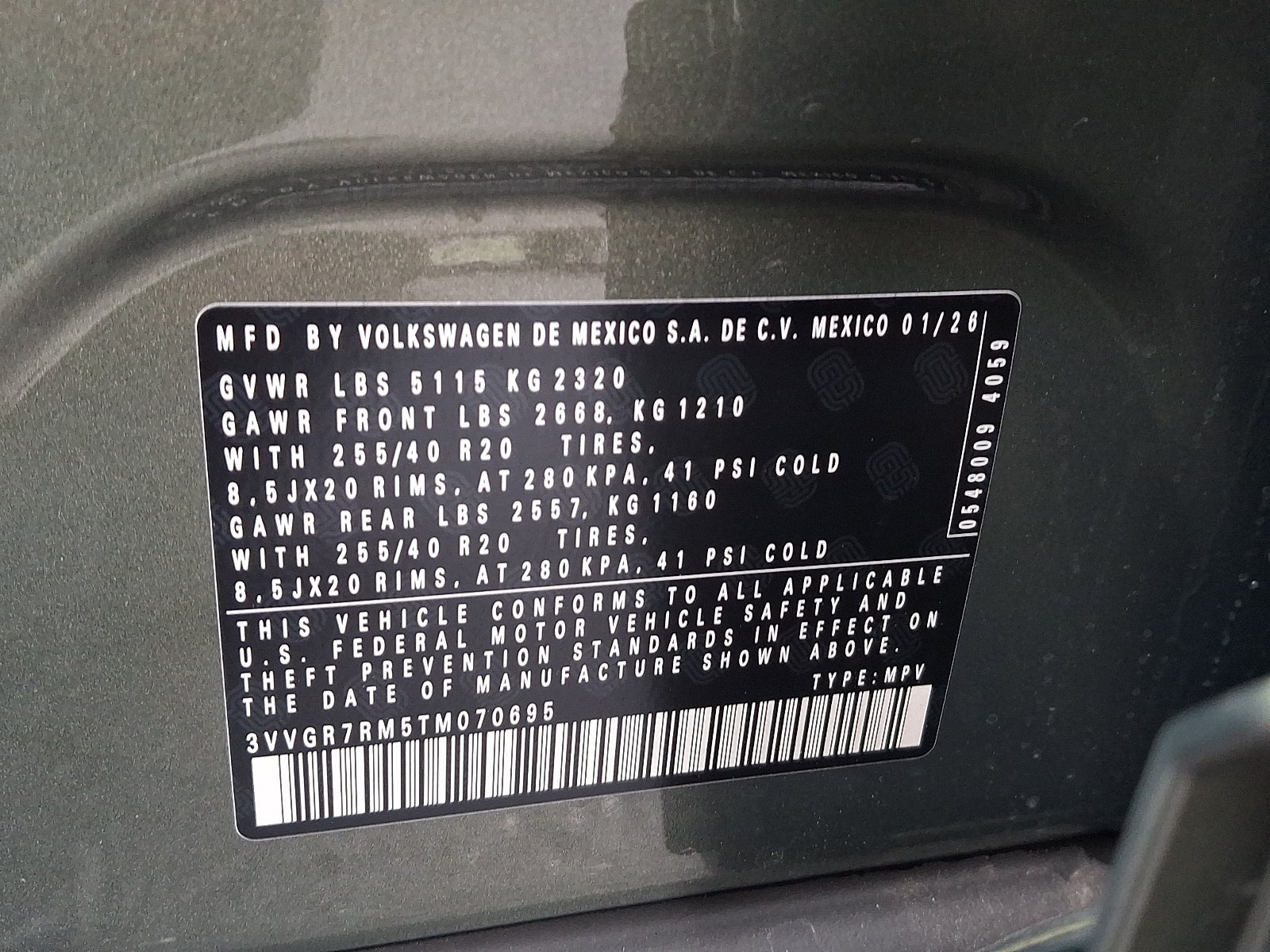 2026 Volkswagen Tiguan SE R-Line Black