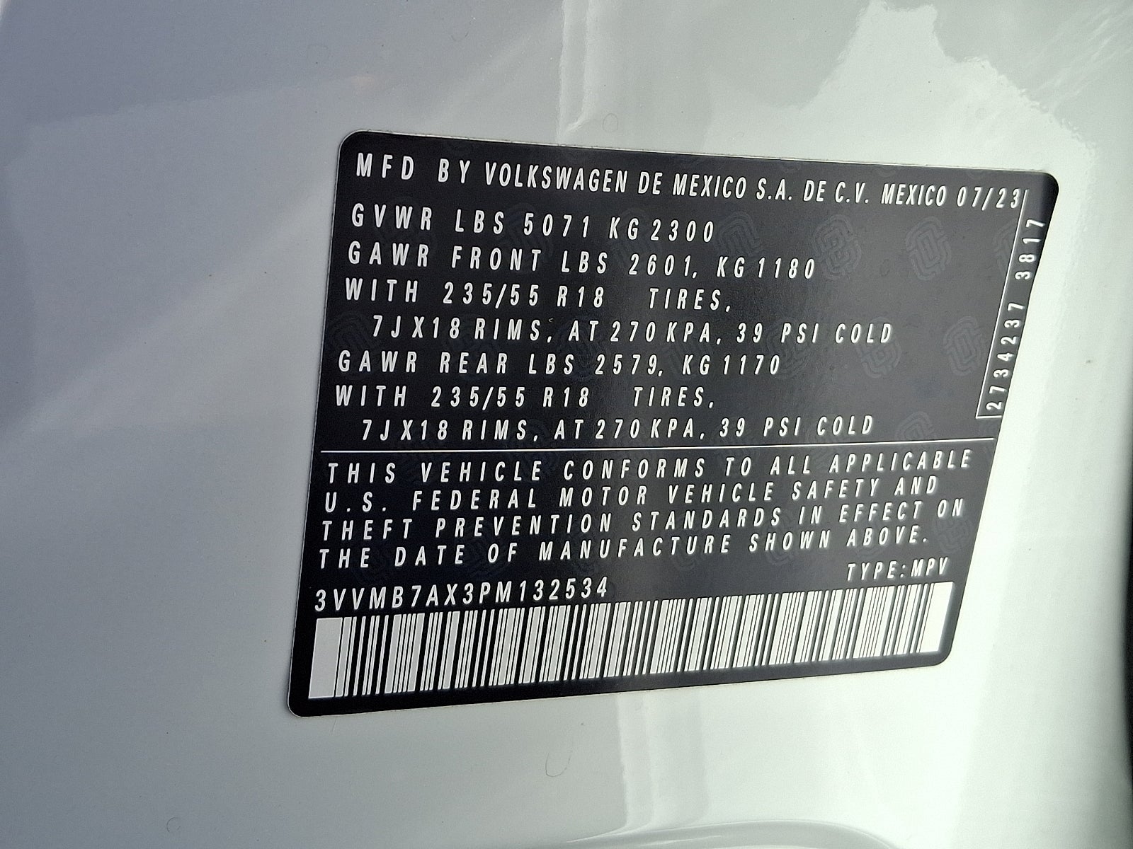 2023 Volkswagen Tiguan 2.0T SE