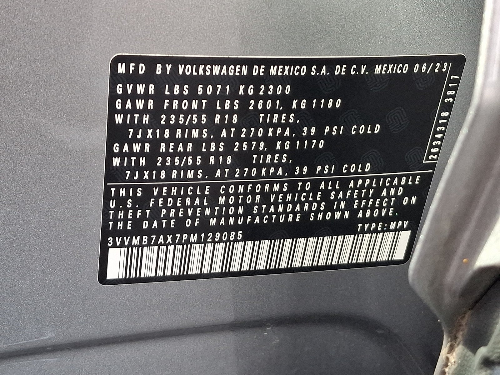 2023 Volkswagen Tiguan 2.0T SE