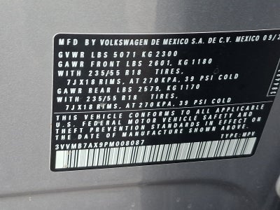 2023 Volkswagen Tiguan 2.0T SE
