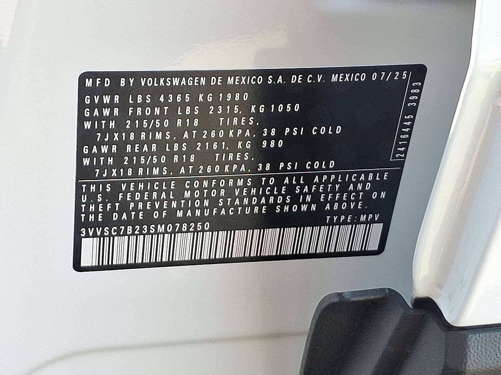 2025 Volkswagen Taos 1.5T SE