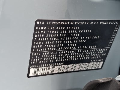 2026 Volkswagen Taos SE
