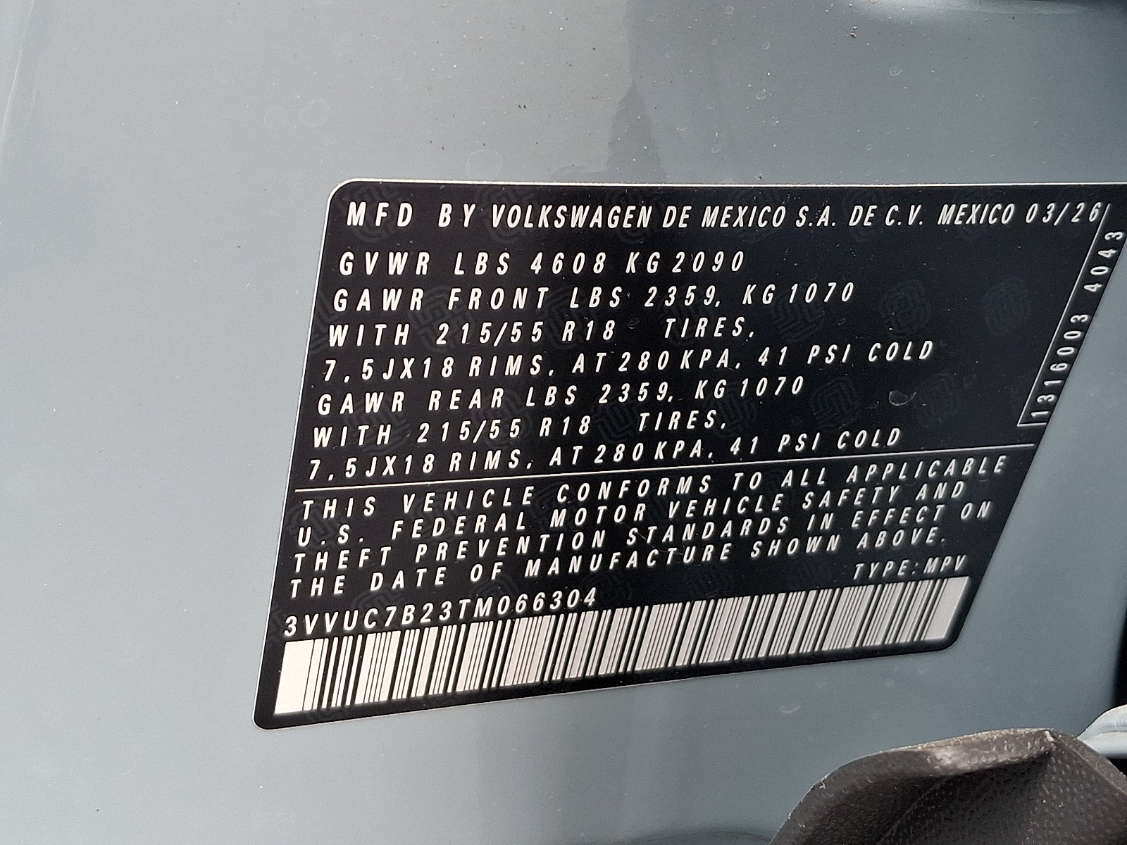 2026 Volkswagen Taos SE