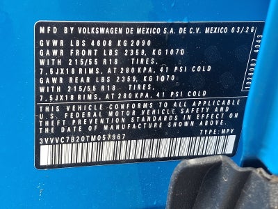 2026 Volkswagen Taos SE