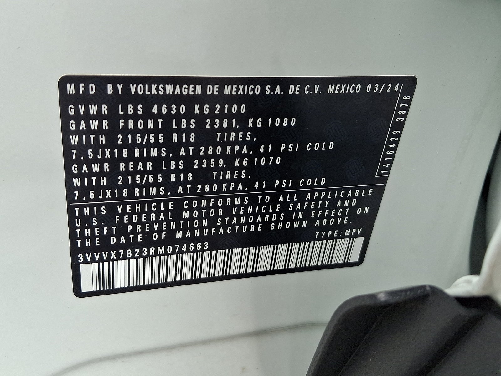 2024 Volkswagen Taos 1.5T SE