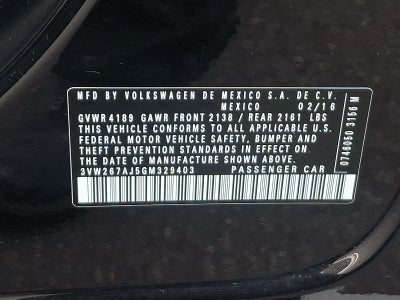 2016 Volkswagen Jetta 1.4T S