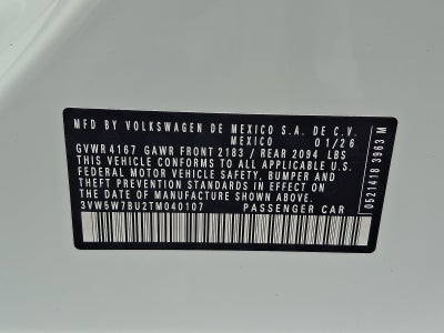 2026 Volkswagen Jetta S