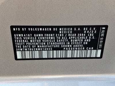 2022 Volkswagen Jetta 1.5T SE