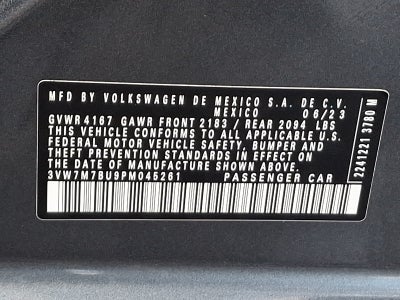 2023 Volkswagen Jetta 1.5T SE