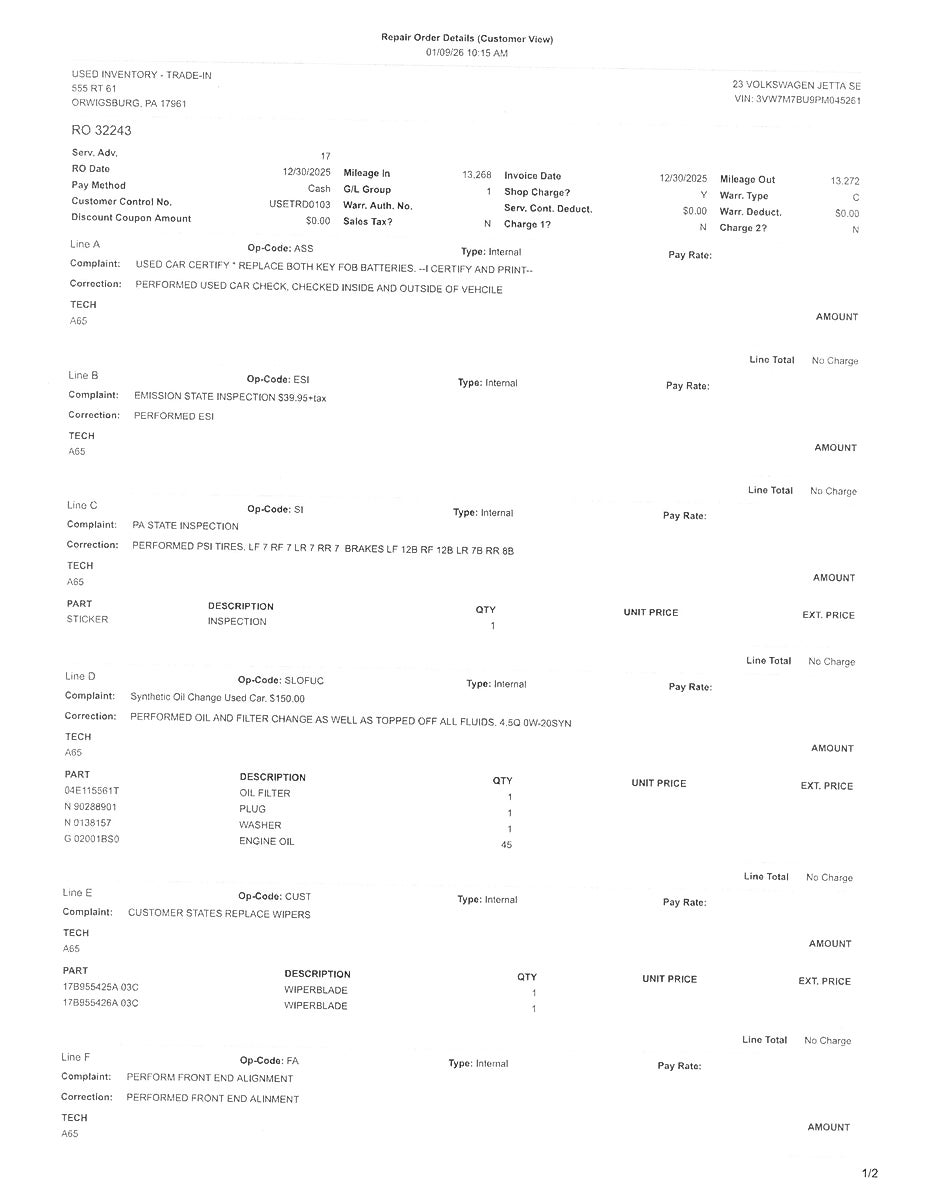2023 Volkswagen Jetta 1.5T SE
