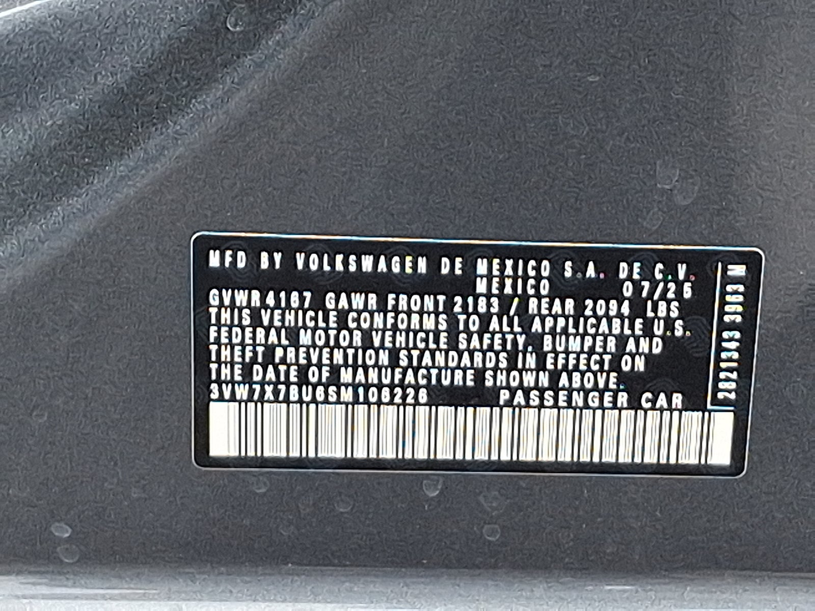 2025 Volkswagen Jetta 1.5T SE