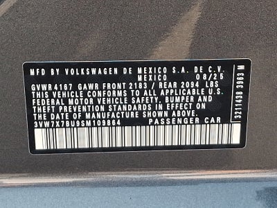 2025 Volkswagen Jetta 1.5T SE