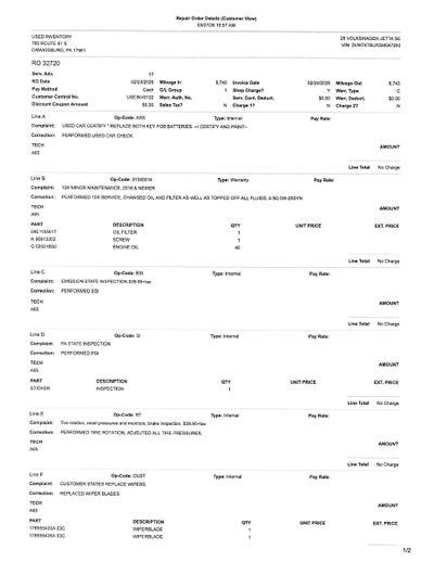 2025 Volkswagen Jetta 1.5T SE