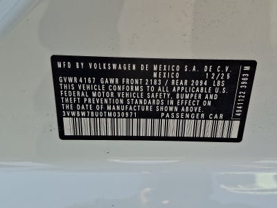 2026 Volkswagen Jetta Sport