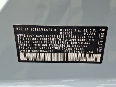 2026 Volkswagen Jetta Sport