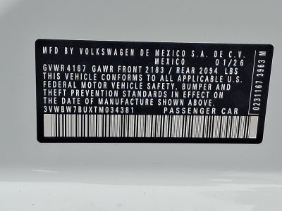 2026 Volkswagen Jetta Sport