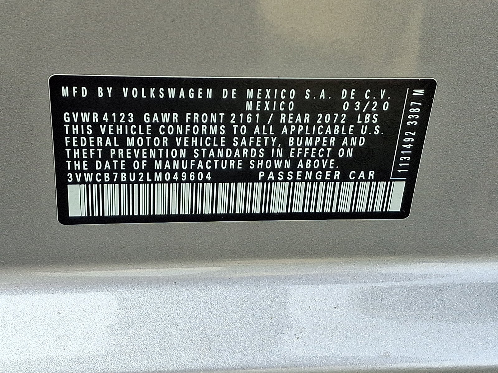 2020 Volkswagen Jetta 1.4T S