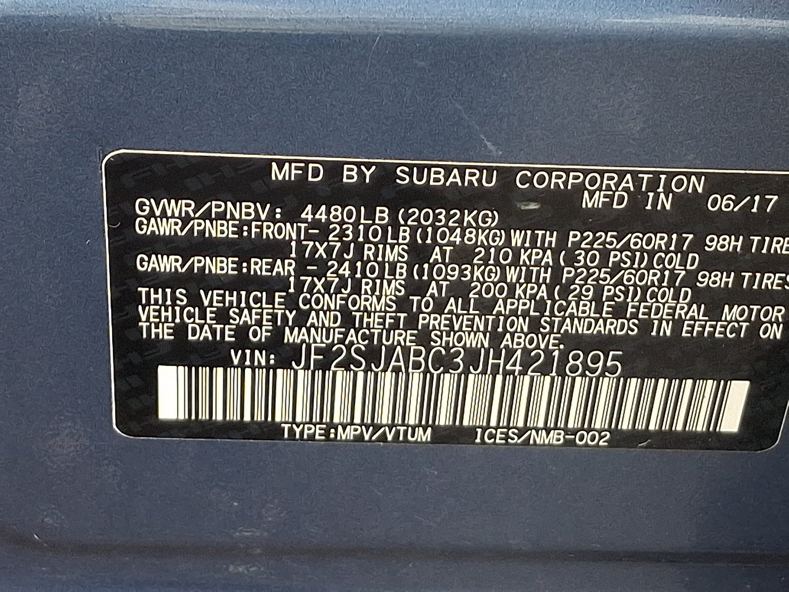 2018 Subaru Forester 2.5i